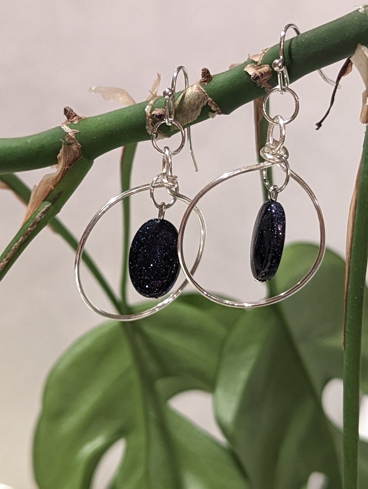 night sky dangle earrings