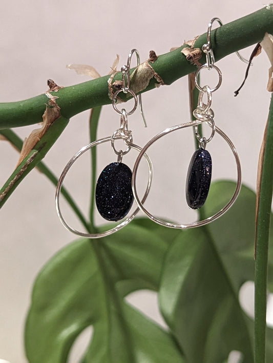 night sky dangle earrings
